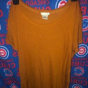 Wet seal off yellow shirt sleeve long top